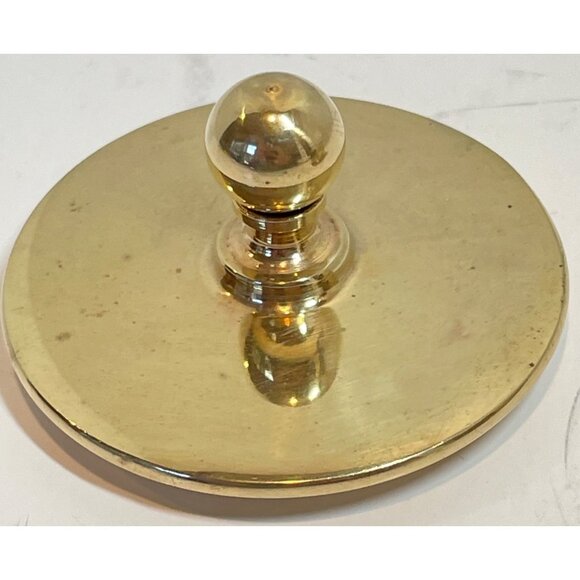 Solid Brass Round Lid & Base With Slot For Storage Or Collection - Picture 7 of 9